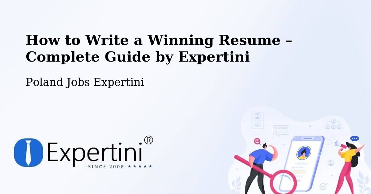 Resume Writing Guide for Job Seekers – Okonek - Okonek, Poland Jobs Expertini